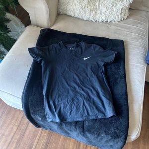 Boys black Nike tee